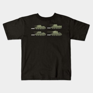 Soviet T-34 Tanks Kids T-Shirt